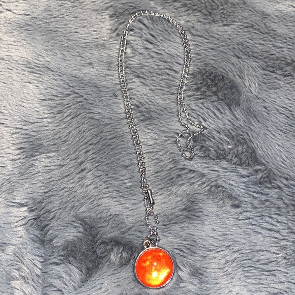 Galaxy Collection The Sun Unisex Glass Necklace NWT - Picture 4 of 5